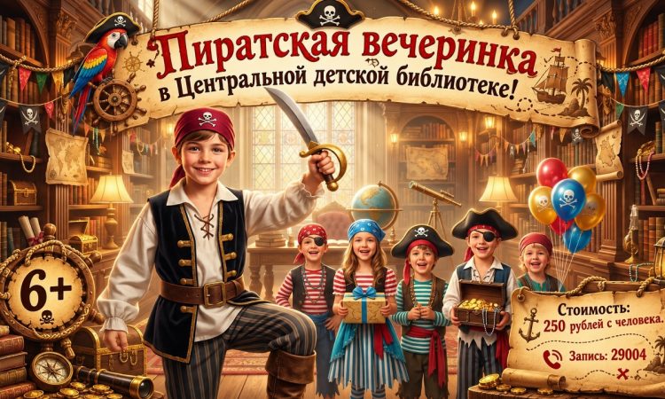 МБУК УЦБС | 🏴☠ День именинника в настоящем морском приключении!